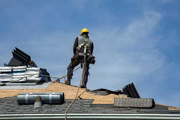 Professional Roof Installation technician working in Shelter Island Heights, NY